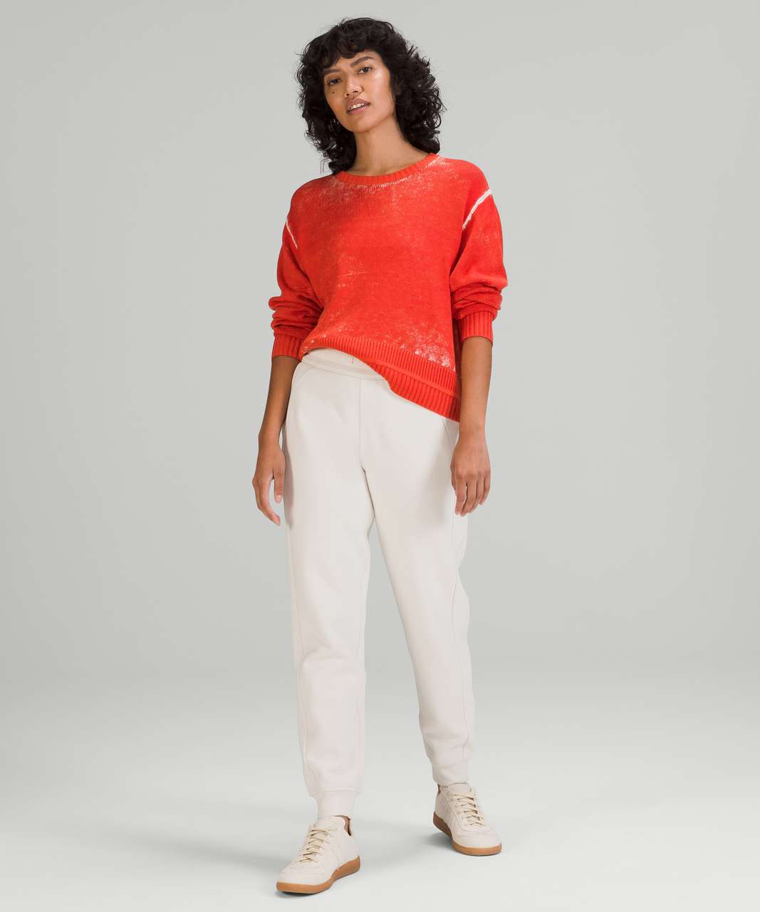 Lululemon Hazy Day Sweater - White Opal / Autumn Red