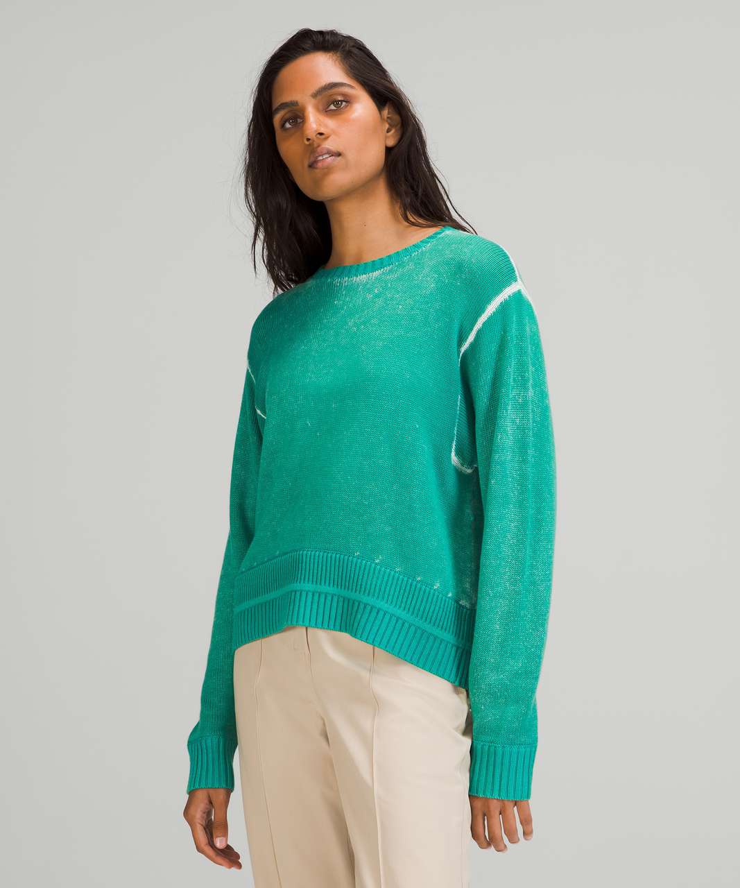 Lululemon Hazy Day Sweater - Ocean Air / Maldives Green - lulu fanatics