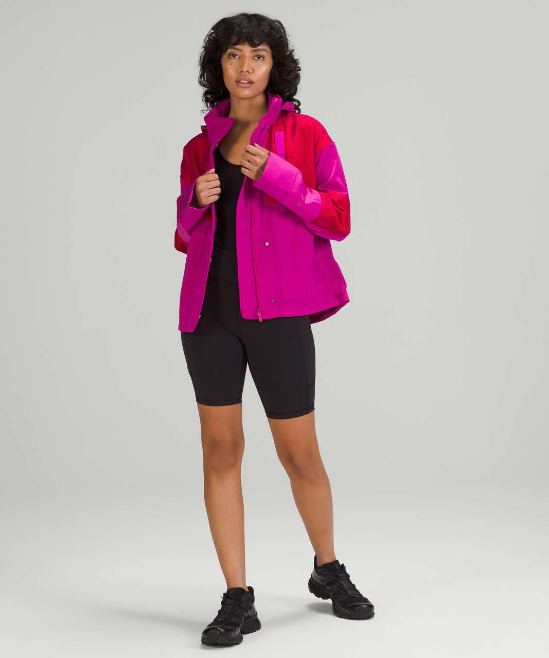 Lululemon Water-Repellent Mesh Jacket - Ripened Raspberry / Autumn Red