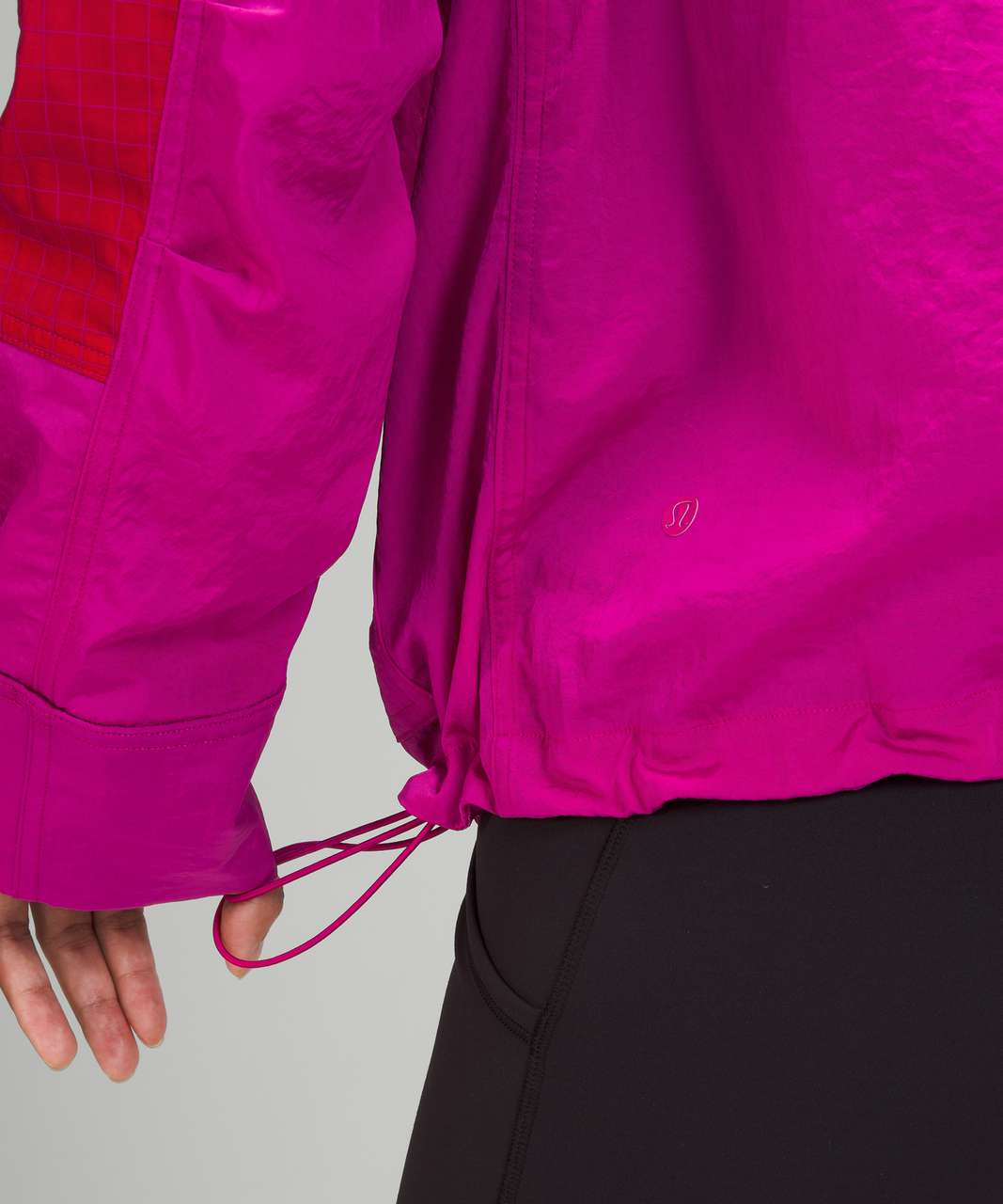 Lululemon Water-Repellent Mesh Jacket - Ripened Raspberry / Autumn Red ...