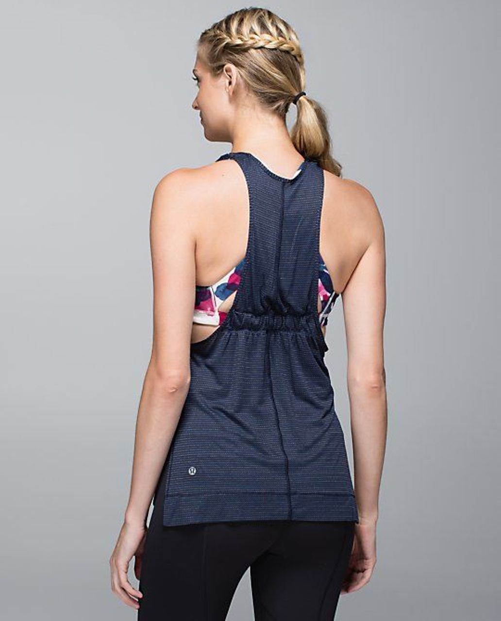 Lululemon Stash It Tank - Inkwell / Inky Floral Ghost Inkwell Bumble Berry / Bumble Berry