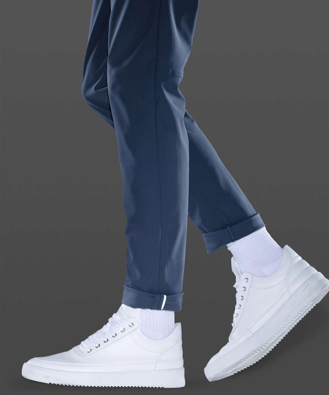 Lululemon Abc Slim-fit Pants 28 Warpstreme In Iron Blue