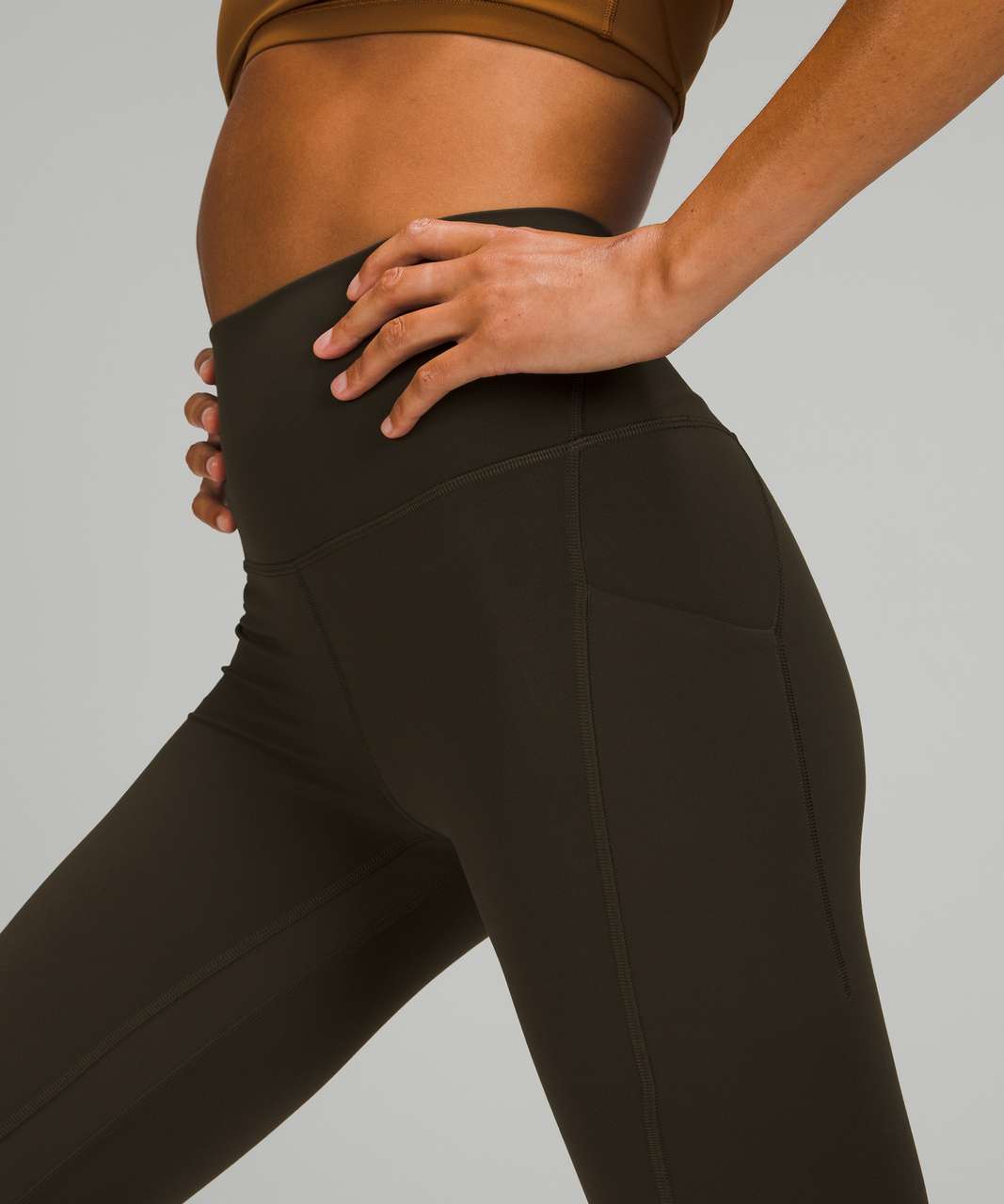 Lululemon Align High-Rise Pant with Pockets 31 - Dark Olive - lulu fanatics