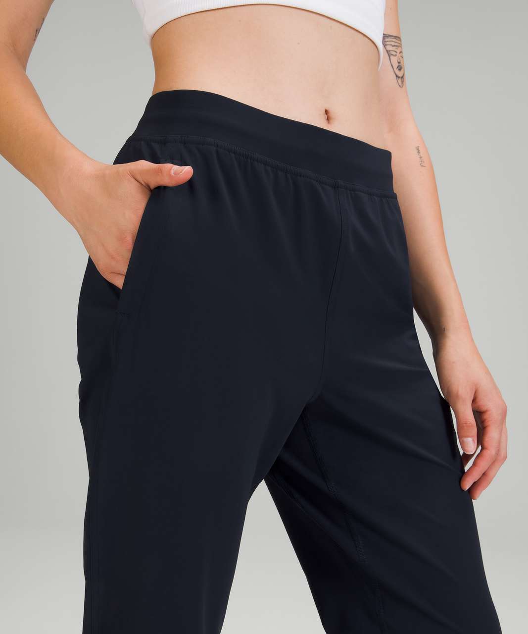 Lululemon Adapted State High-Rise Jogger Crop - True Navy - lulu fanatics