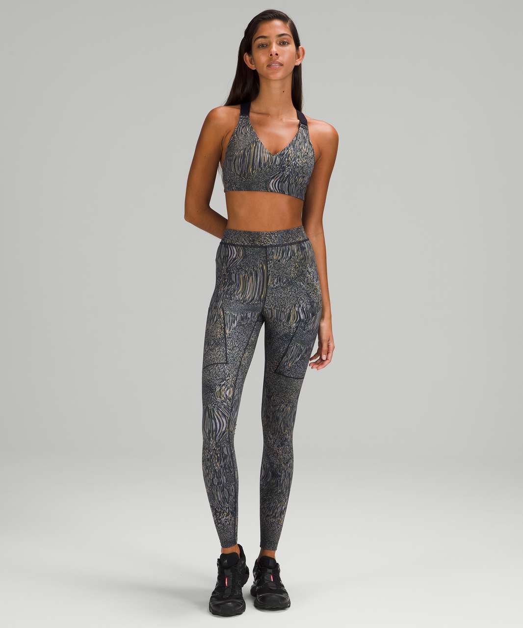 Lululemon lab Bra *Print - Foil Glitch Neutral