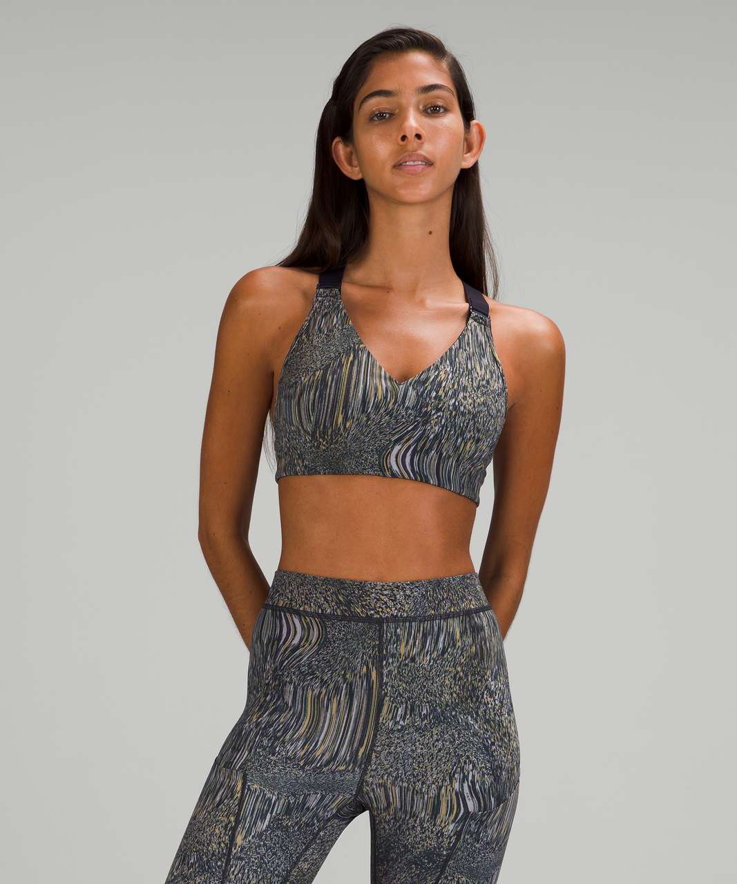 Lululemon lab Bra *Print - Foil Glitch Neutral