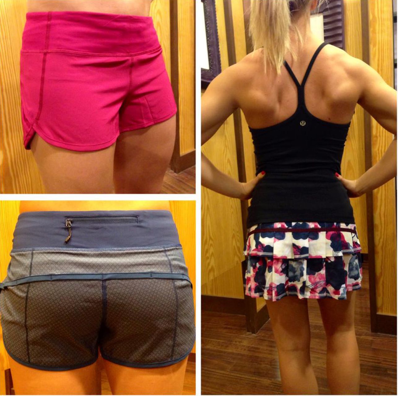 Lululemon Run:  Pace Setter Skirt *4-way Stretch (Regular) - Inky Floral Ghost Inkwell Bumble Berry / Bumble Berry