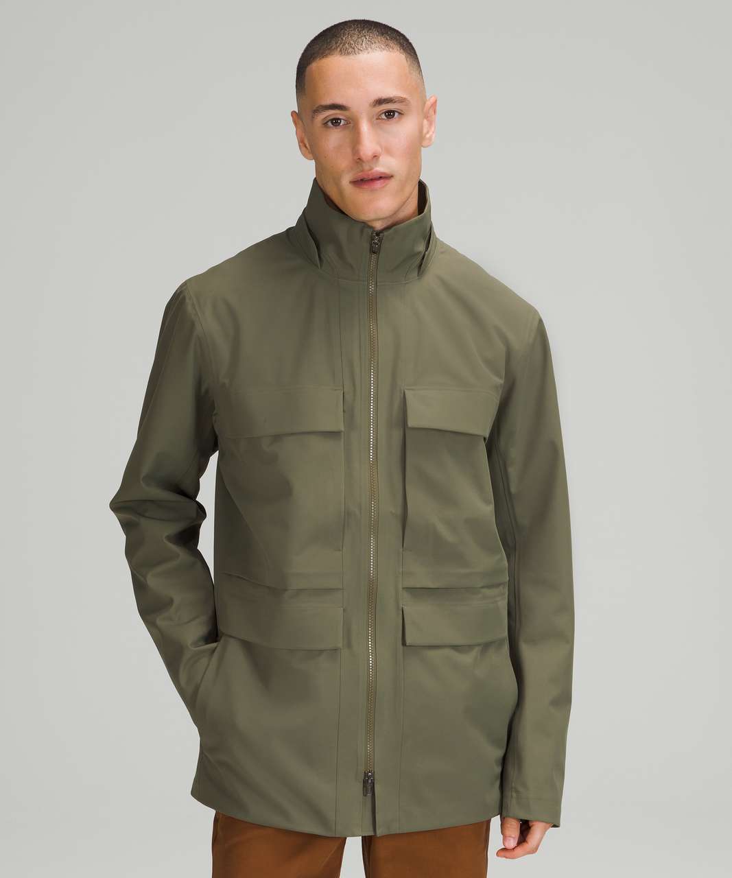 Olive Jacket - Collared Jacket - Utility Jacket - Cargo Jacket - Lulus