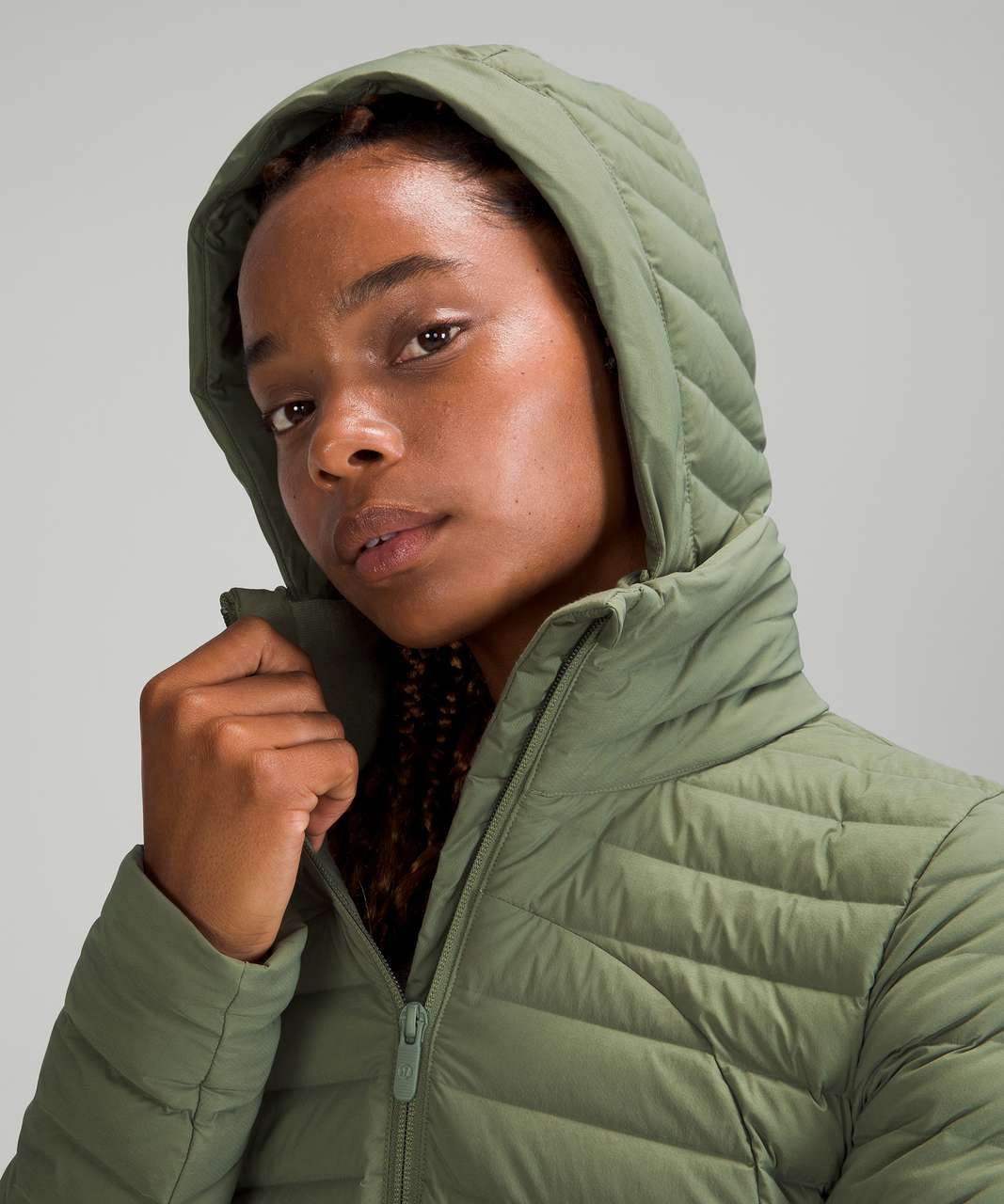 Lululemon Pack It Down Long Jacket Green Twill Women's Size 4 - Jackets &  Coats