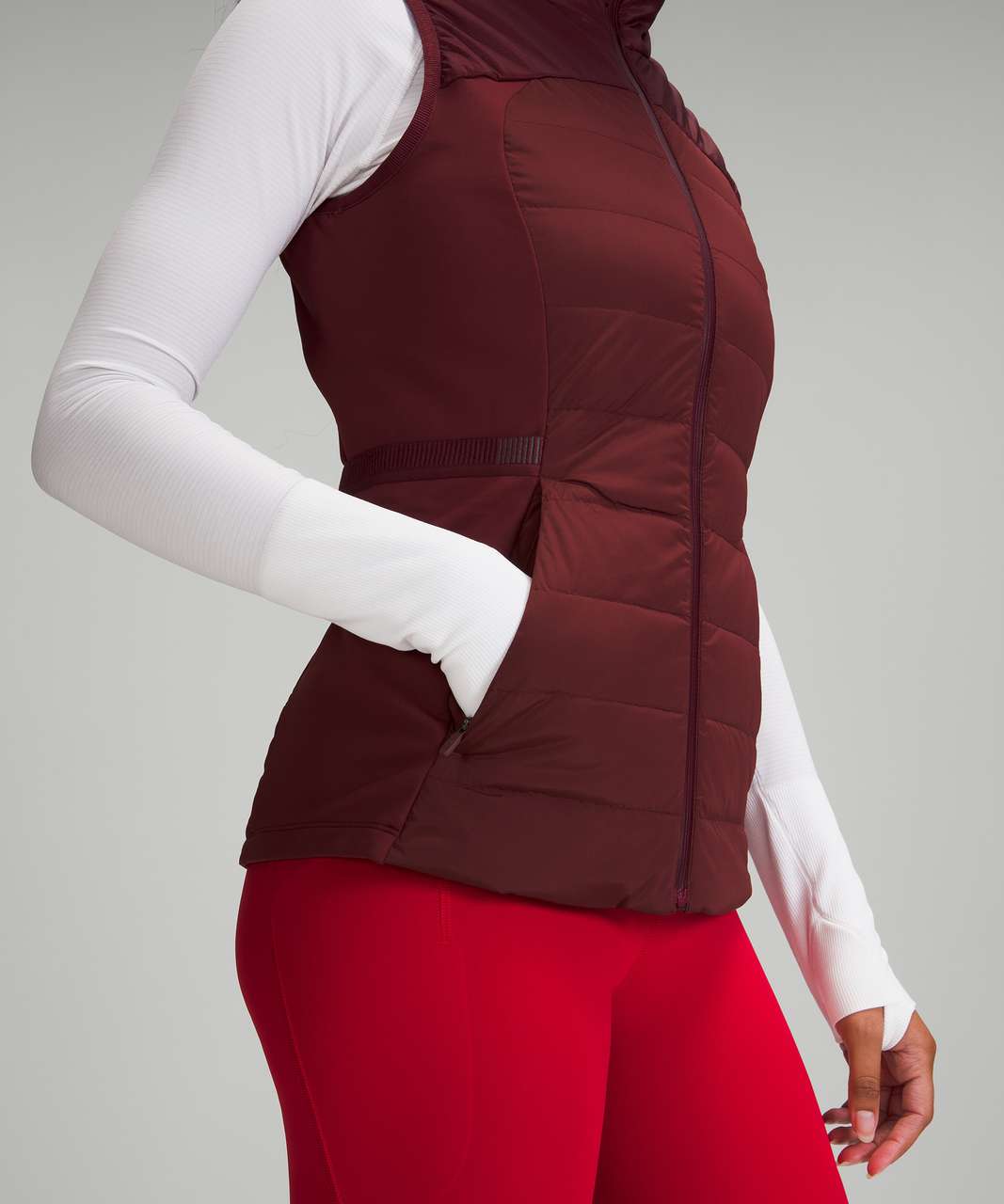 Lululemon Down For It Vest - Red Merlot