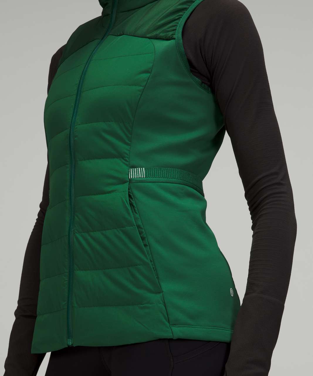 New Lululemon Down for It All Vest Raceway Green LW4CB0S Size 10 PCGR-  700-power