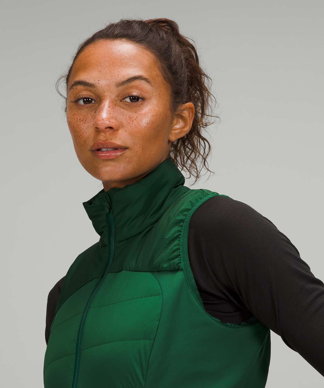 New Lululemon Down for It All Vest Raceway Green LW4CB0S Size 10 PCGR-  700-power