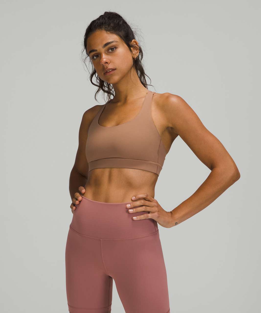 Lululemon Energy Bra *Medium Support, B–D Cups - Cacao (First Release)