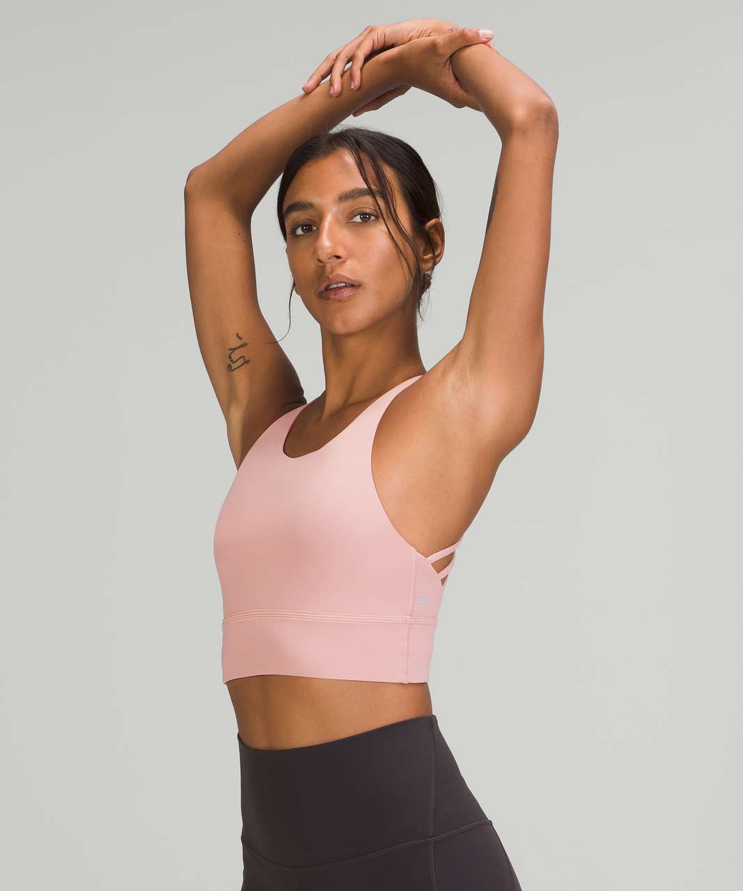 Lululemon Free to Be High-Neck Longline Bra - Wild *Light Support, A/B Cup - Pink Puff