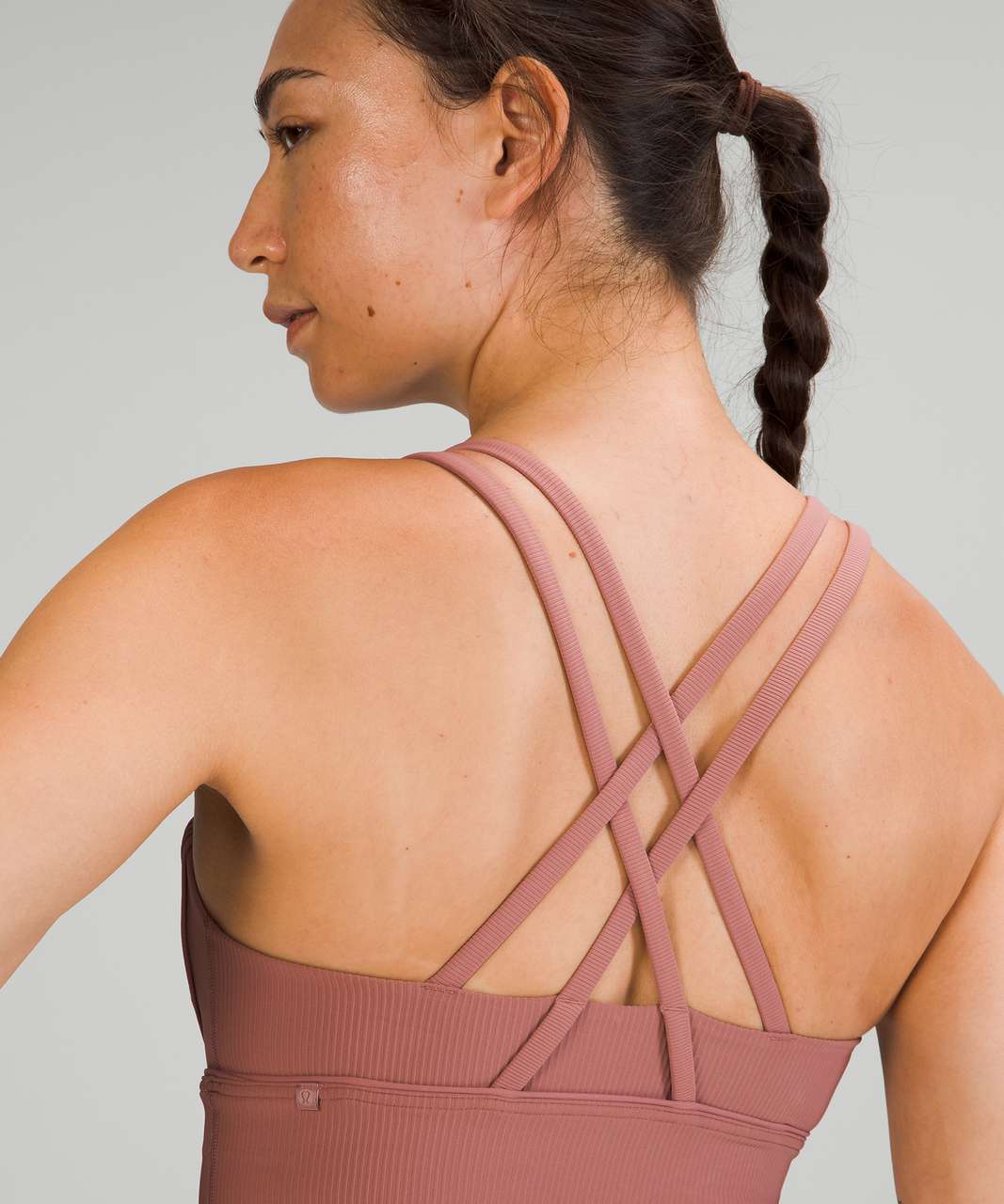 Lululemon Sports Bras Official Shop - Spiced Chai Energy Bra Long Line Rib  Womens