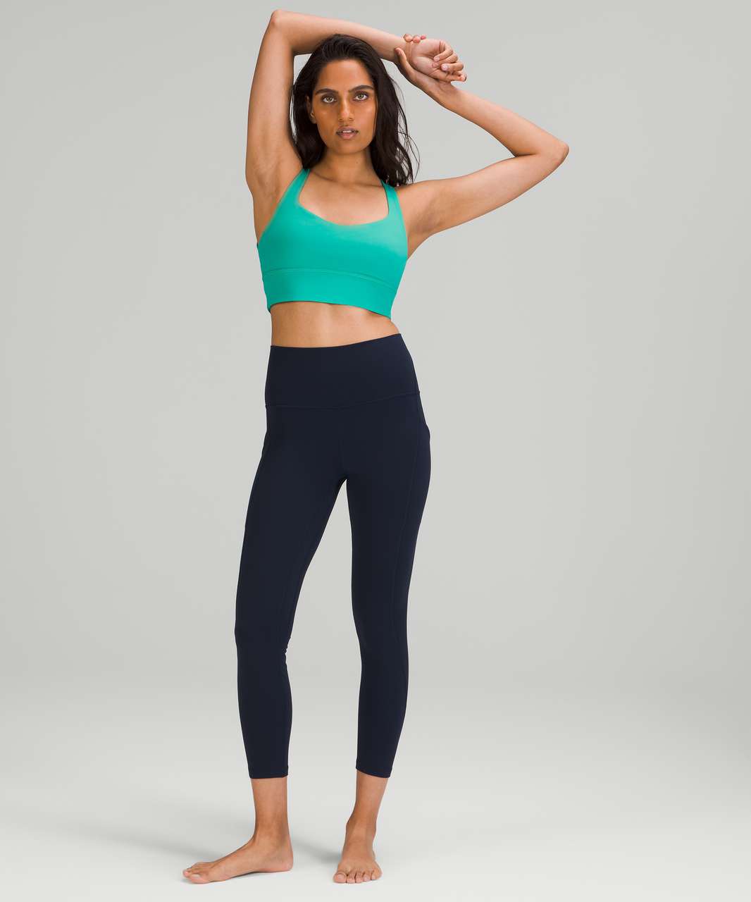 Lululemon Free to Be Longline Bra - Wild *Light Support, A/B Cup - Maldives Green