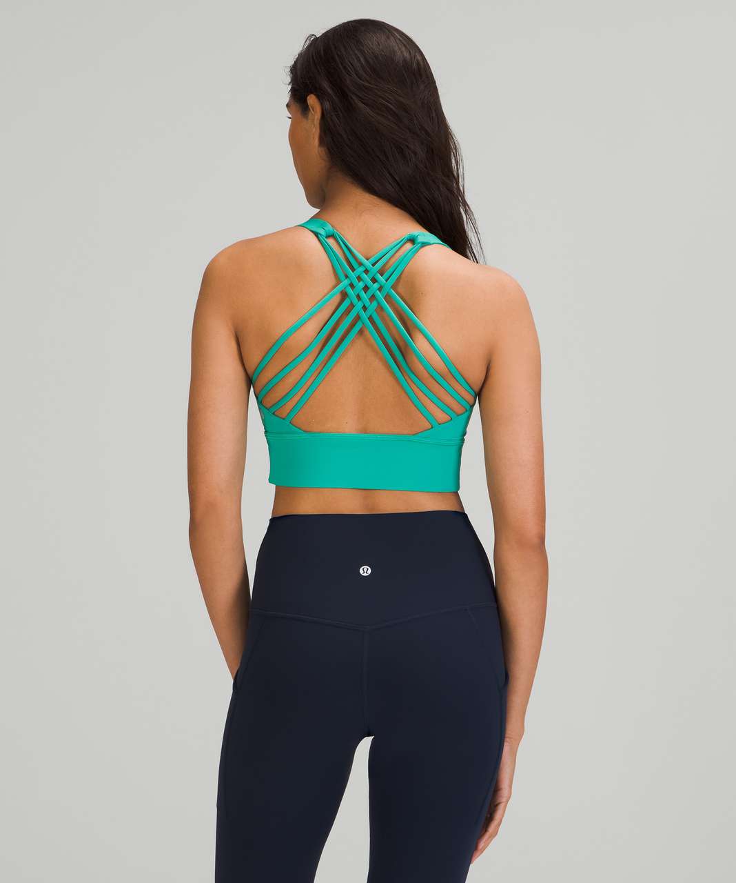 Lululemon Free to Be Longline Bra - Wild *Light Support, A/B Cup - Maldives Green