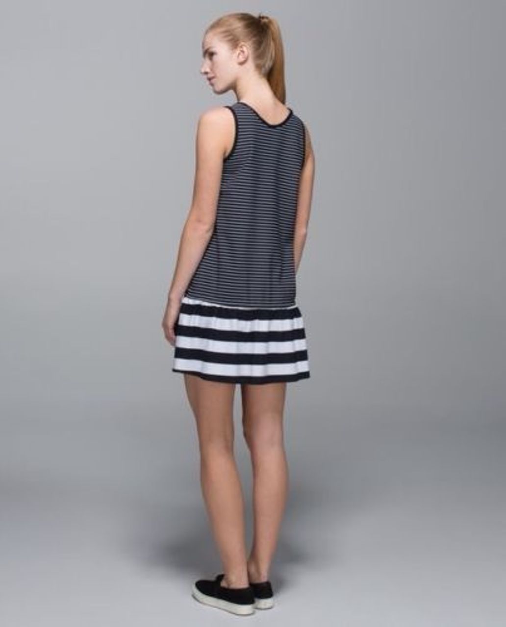 Lululemon Both Ways Dress - Parallel Stripe / Black