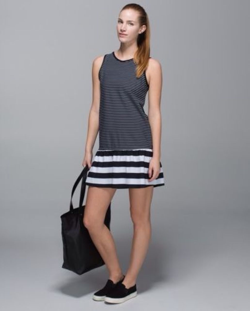 Lululemon Both Ways Dress - Parallel Stripe / Black