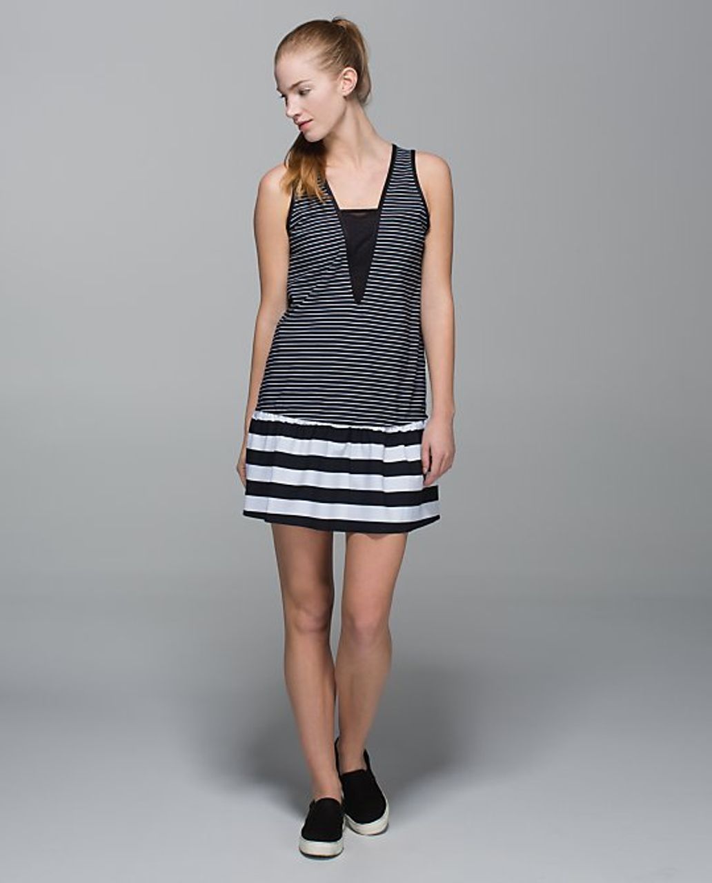 Lululemon Both Ways Dress - Parallel Stripe / Black