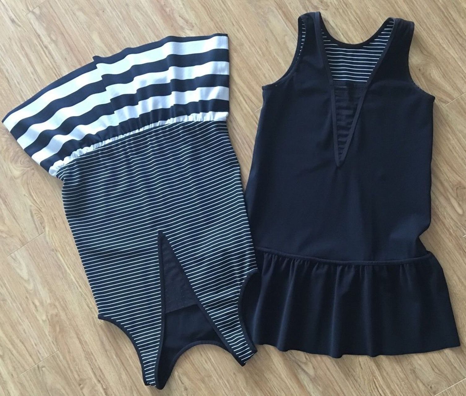 Lululemon Both Ways Dress - Parallel Stripe / Black - lulu fanatics