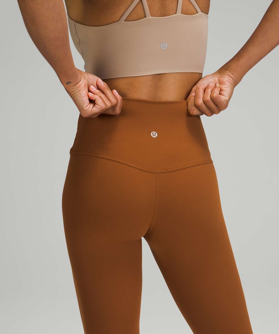 Lululemon ☆Align high rise Pant 21” in Copper Brown size 8 Leggings  Authentic