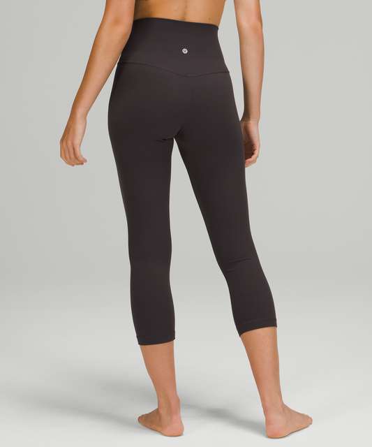 Lululemon Women's Align Crop 21” Leggings MELN LW6AS8S Melanite Dark Gray  Size 8