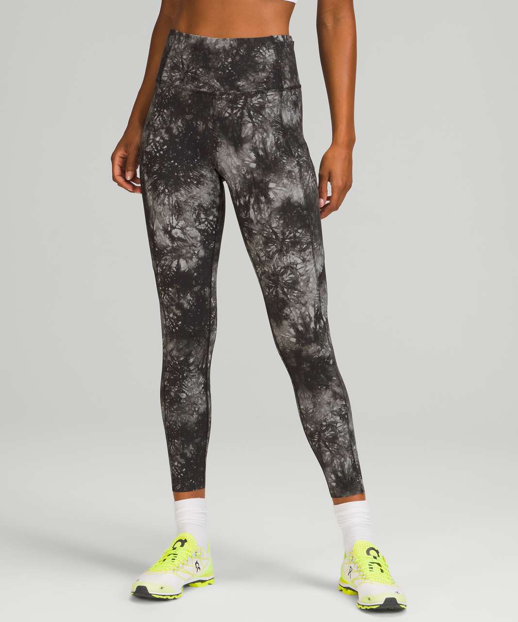 Lululemon Fast and Free High-Rise Tight 25" *Nulux - Ink Vapor Ice Grey Multi