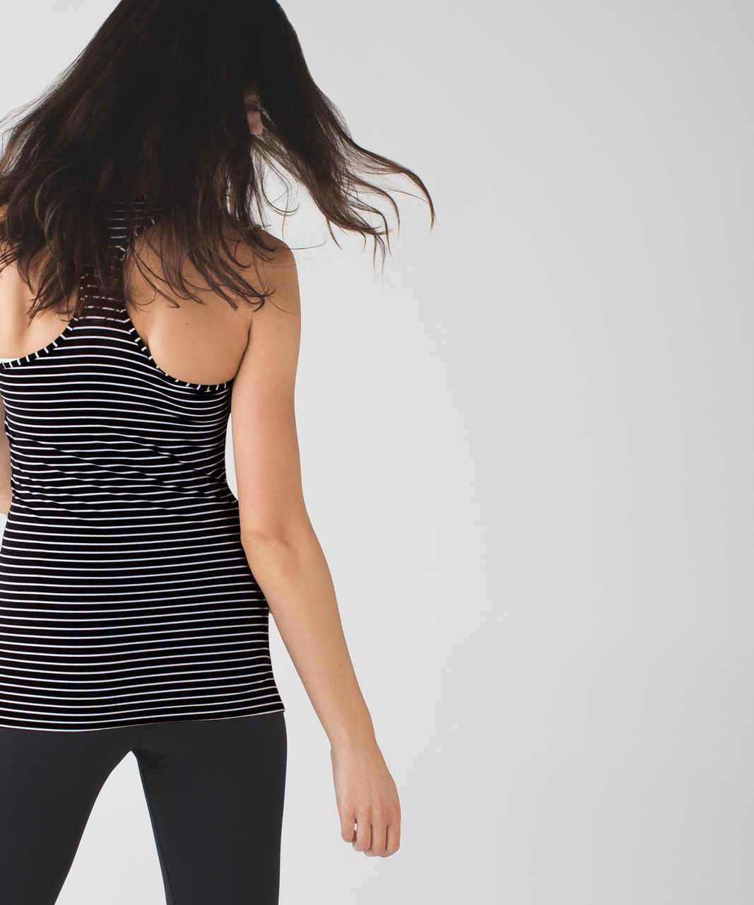 Lululemon Cool Racerback - Parallel Stripe Black White