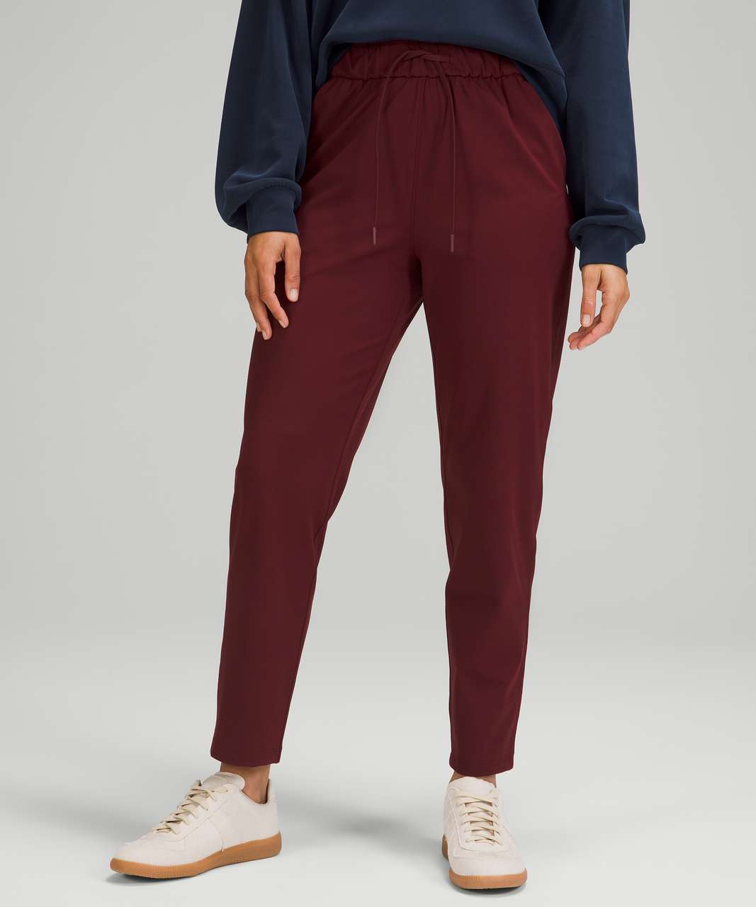 Lululemon Adapted State High-rise Joggers Crop In Red Merlot