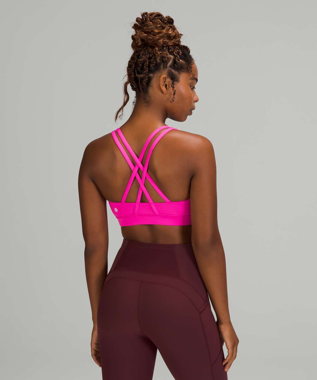 Lululemon Energy Bra Long Line - Pink Highlight - lulu fanatics