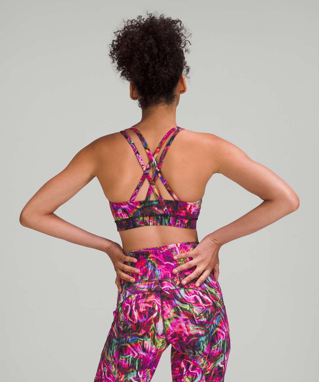 Lululemon Energy Bra Long Line New Pink Size 4 - $46 (32% Off