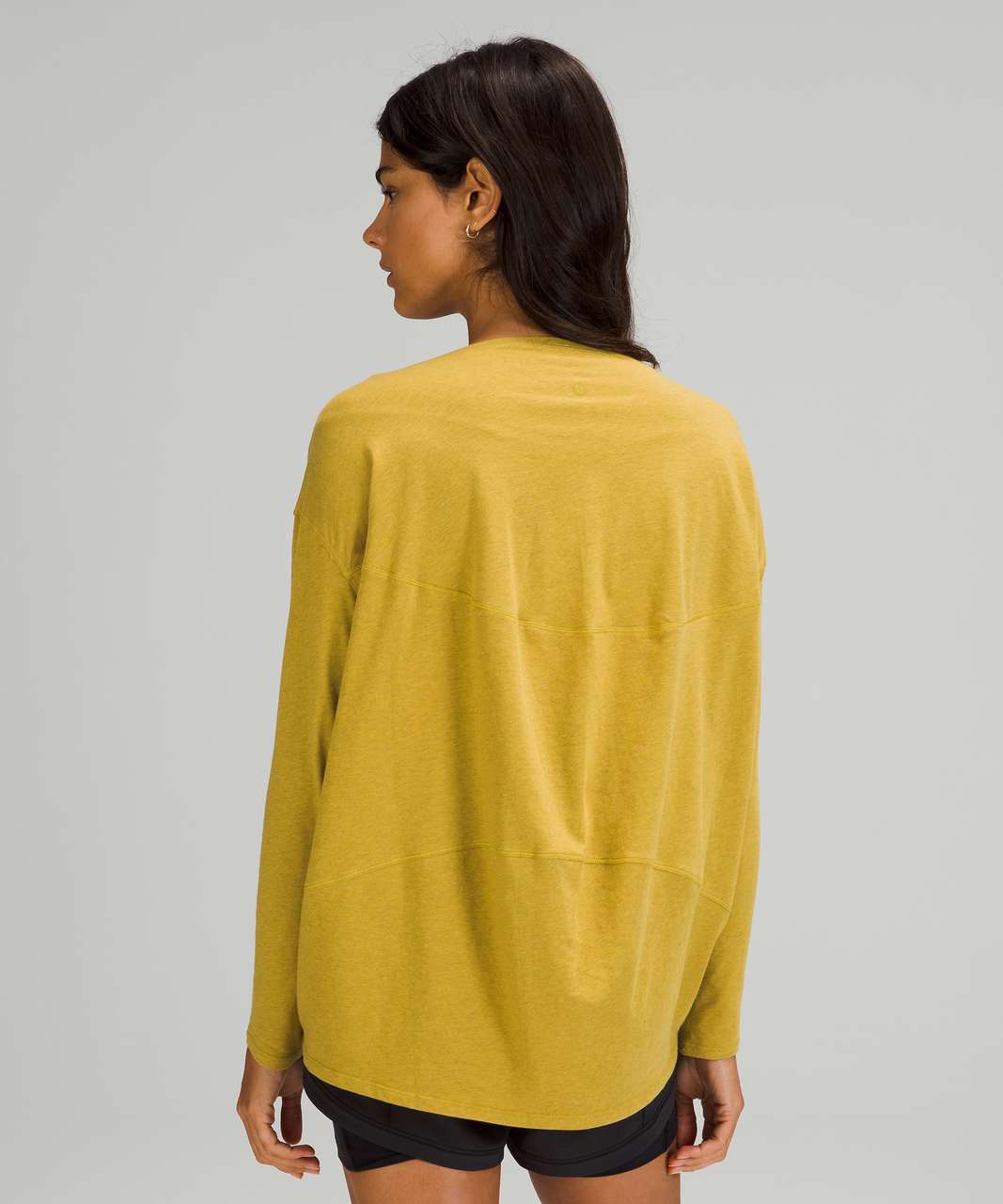 Lululemon Back In Action Long Sleeve Shirt - Heathered Auric Gold