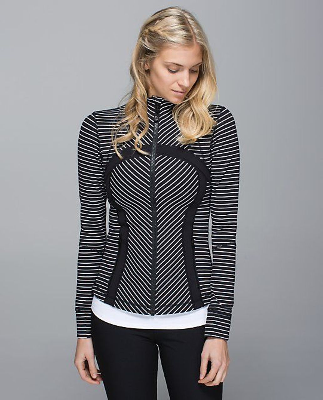 Lululemon Define Jacket - Heathered Herringbone Heathered Black White -  lulu fanatics