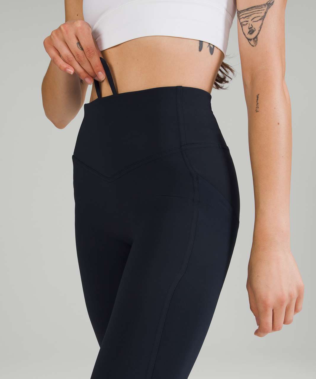 Lululemon All the Right Places High-Rise Crop 23 - True Navy - lulu  fanatics