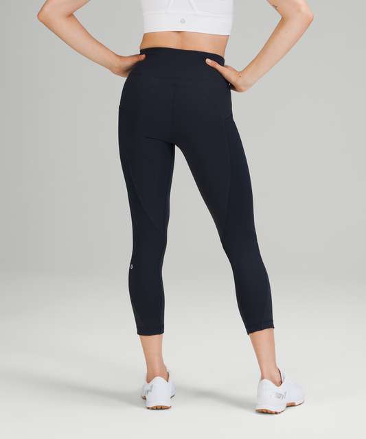 lululemon athletica, Pants & Jumpsuits, Lululemon All The Right Places Crop  Leggings Yoga Midnight Navy Size 8