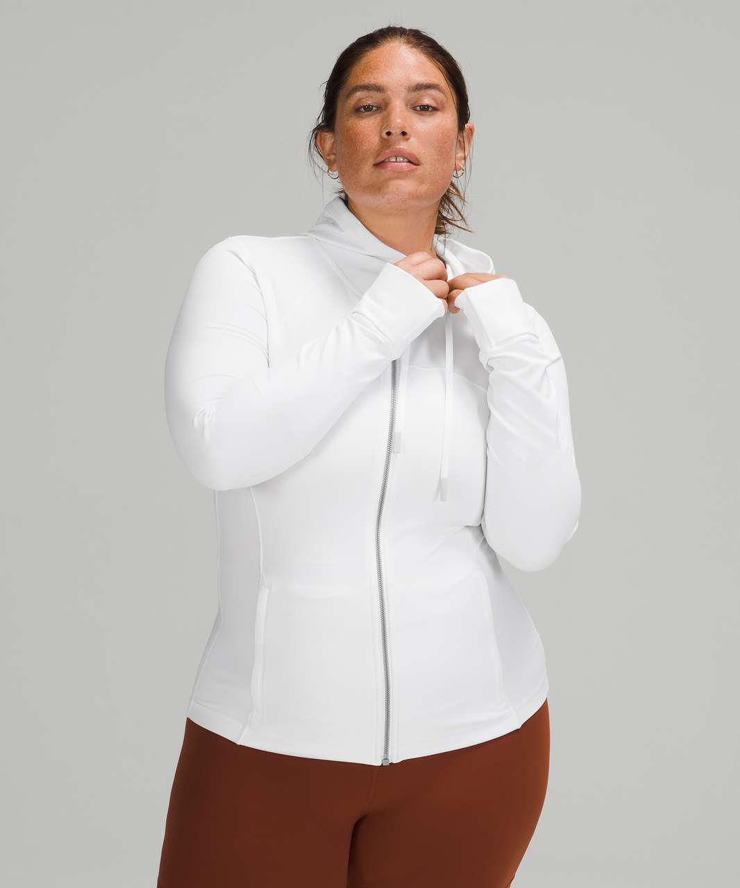 Lululemon Hooded Define Jacket *Nulu - White - lulu fanatics