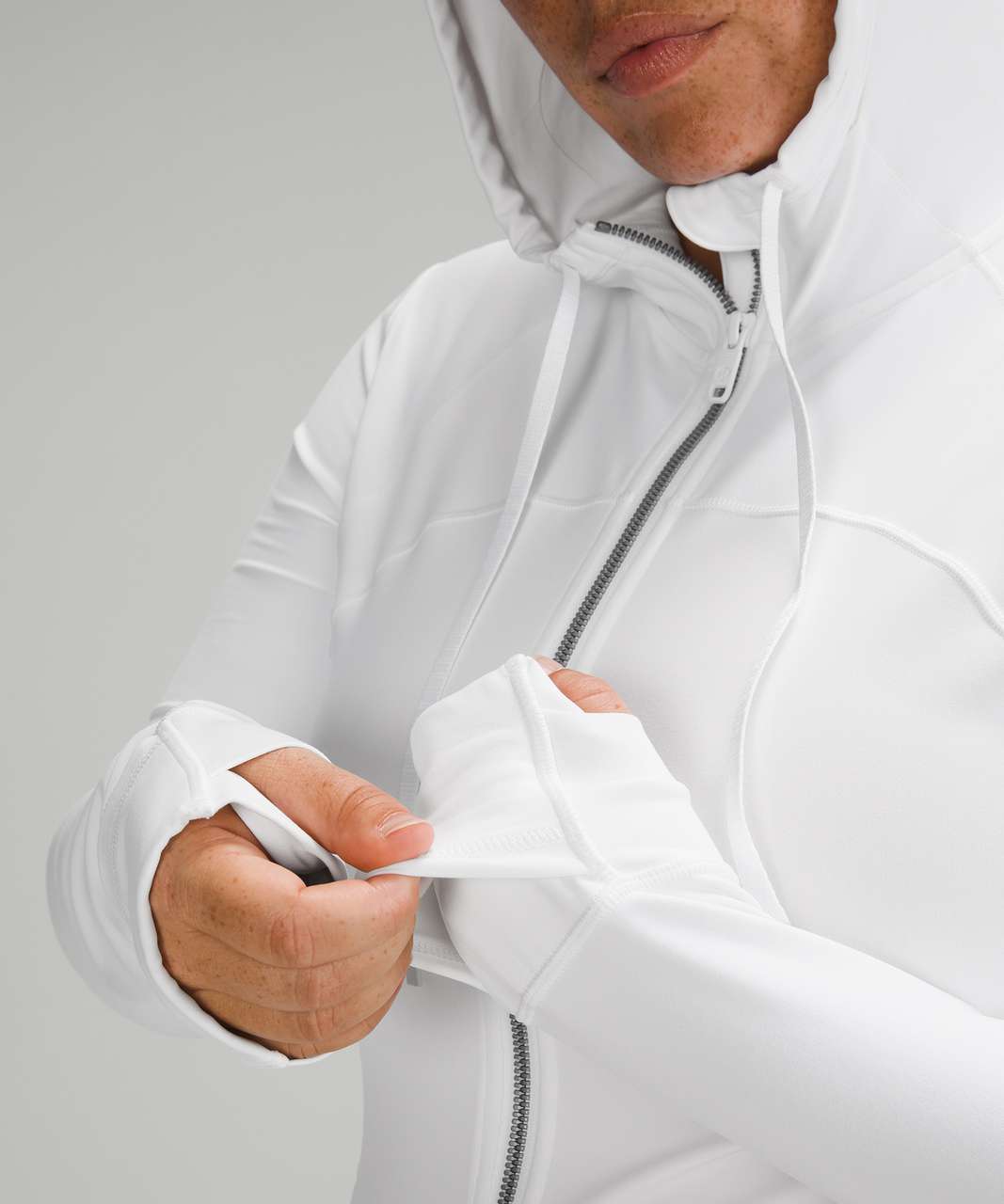 Lululemon Hooded Define Jacket *Nulu - White - lulu fanatics