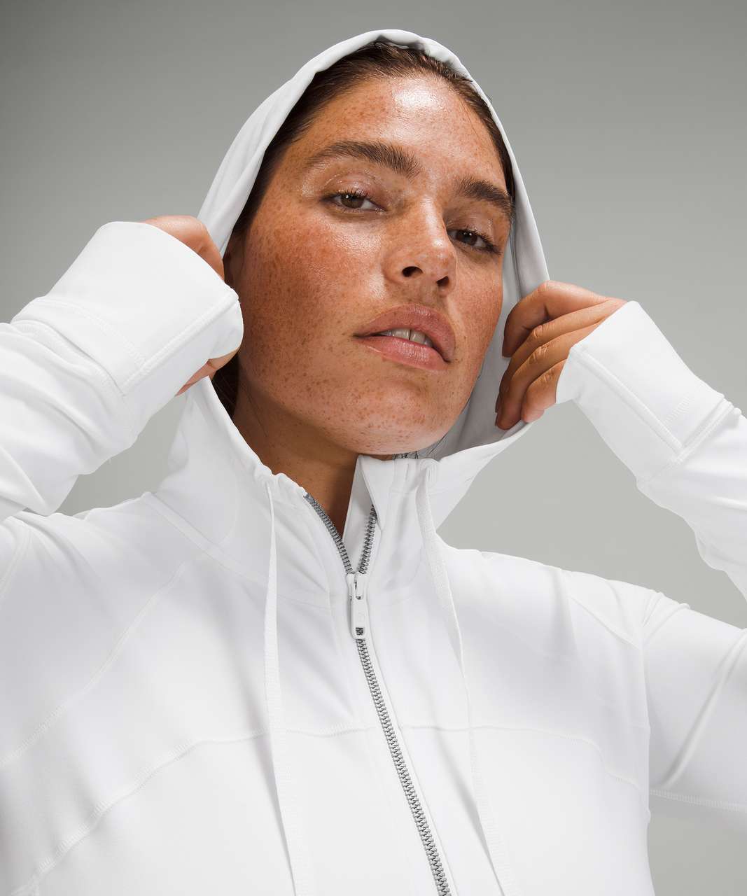 Lululemon Hooded Define Jacket *Nulu - White - lulu fanatics