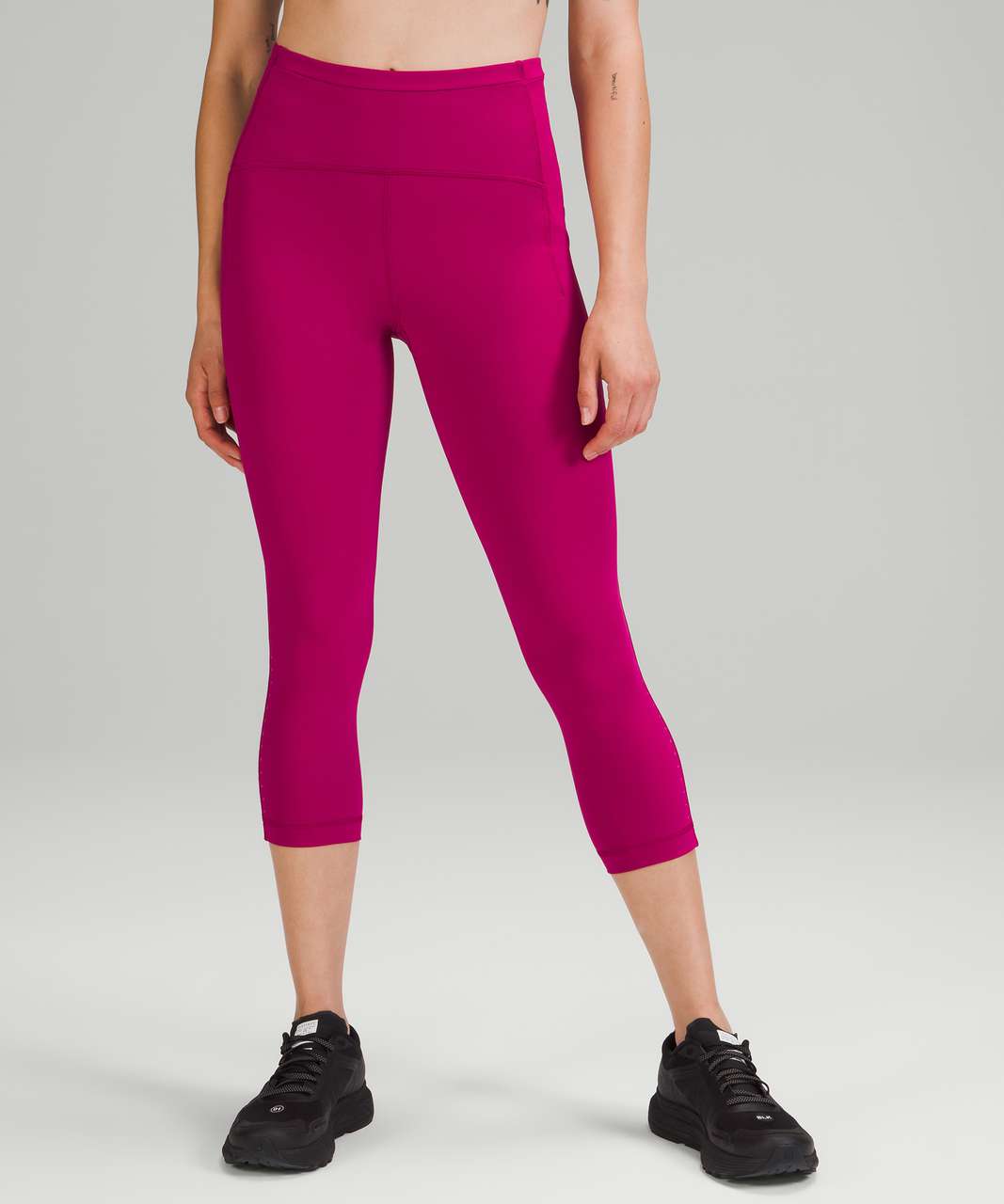 Lululemon Fast and Free High-Rise Crop 23 - Wild Berry - lulu