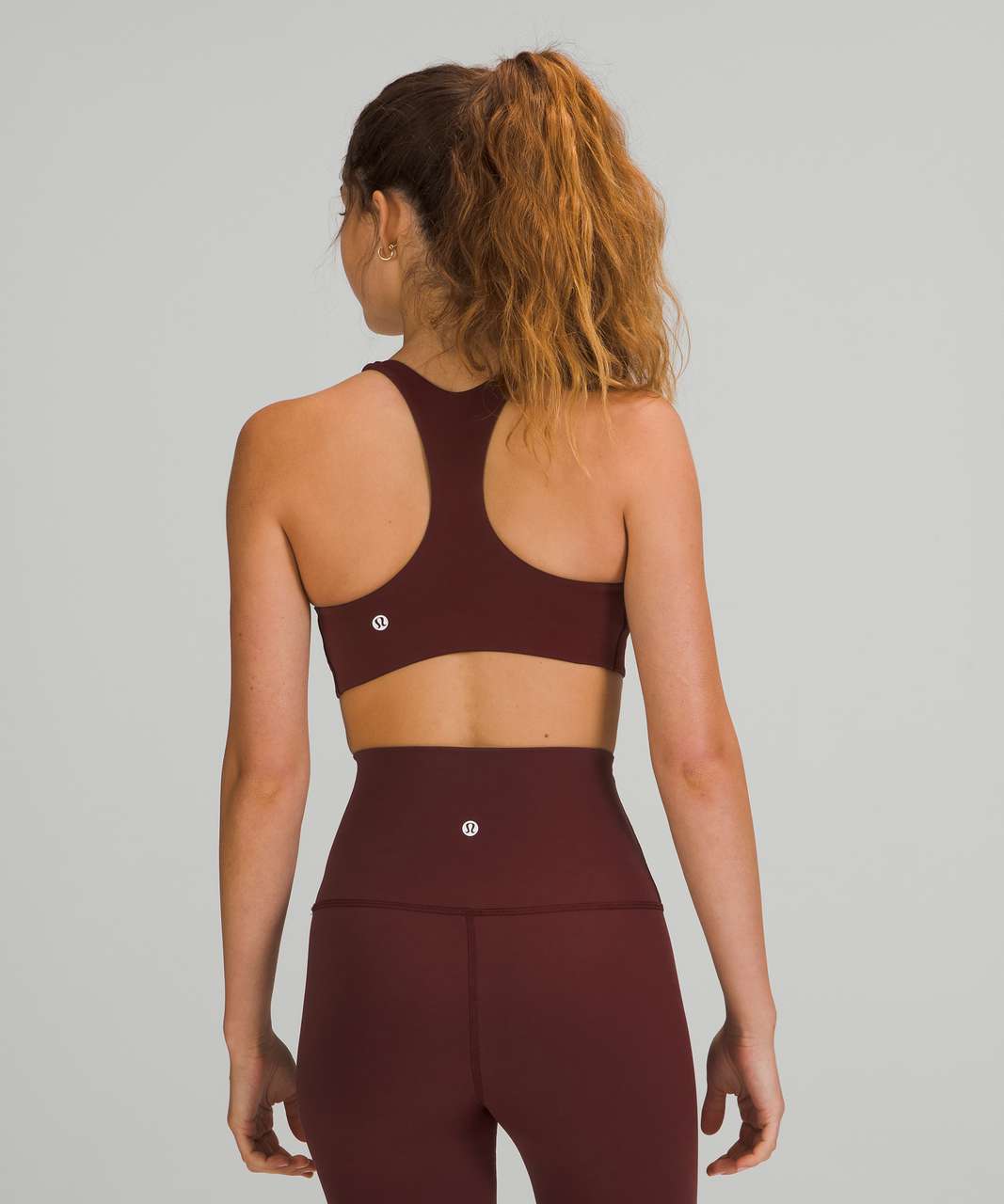 Lululemon In Alignment Racerback Bra *Light Support, B/C Cup - Red Merlot