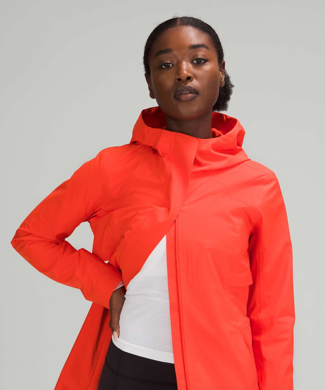 Lululemon Rain Rebel Jacket In Red Merlot