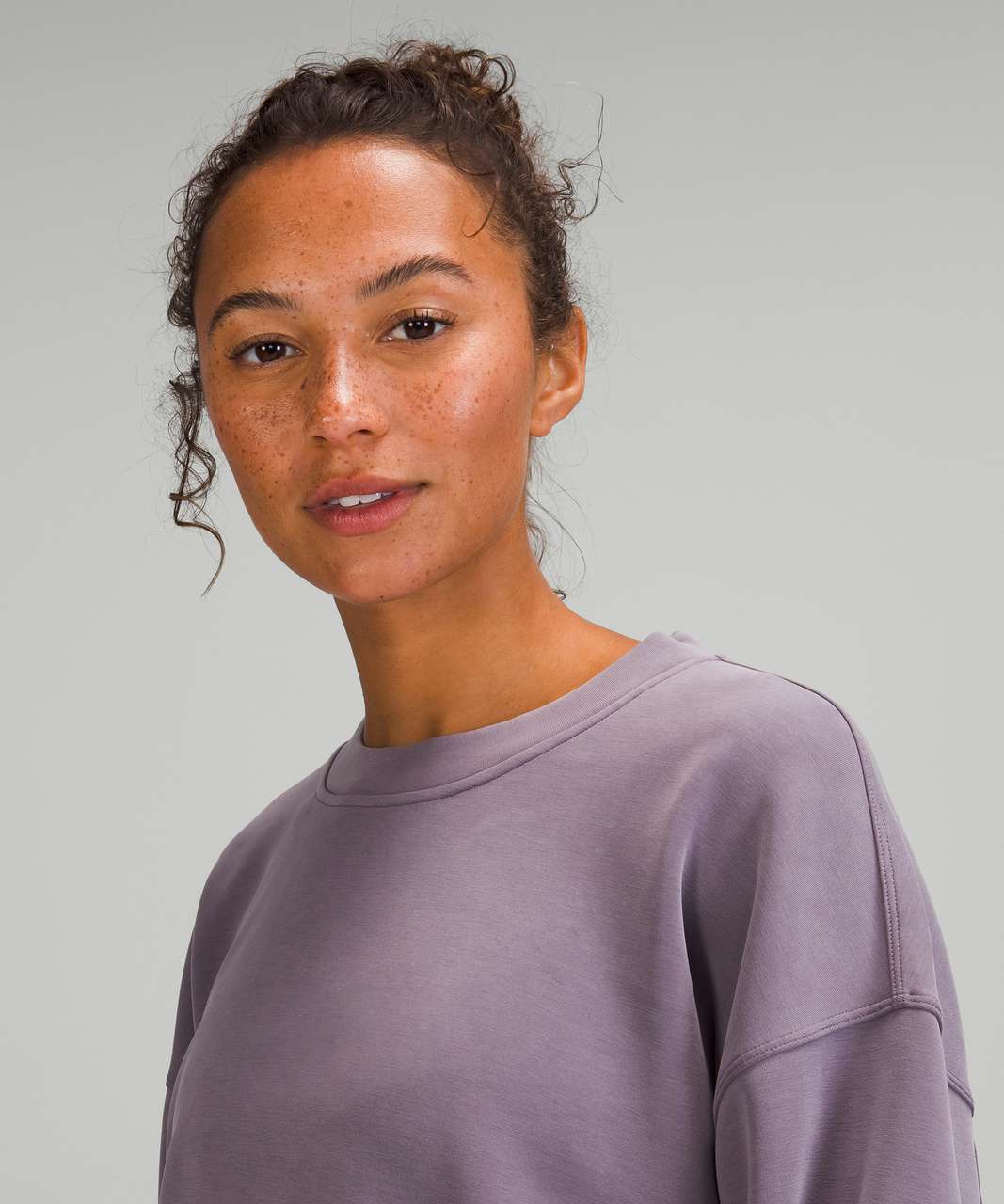 Lululemon Perfectly Oversized Cropped Crew *Softstreme™ - Dusky ...