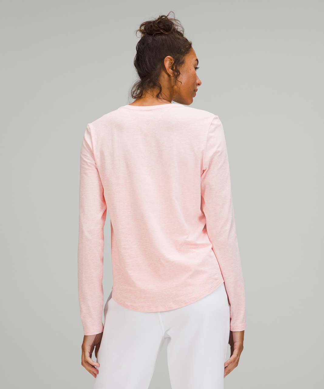 Lululemon Love Long Sleeve Shirt - Heathered Pink Mist