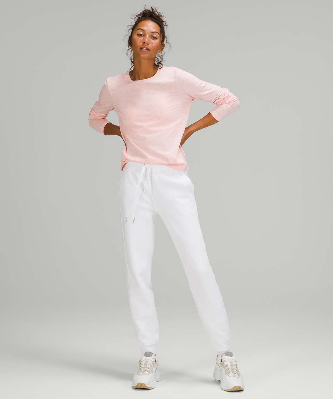 Lululemon Love Long Sleeve Shirt - Heathered Pink Mist