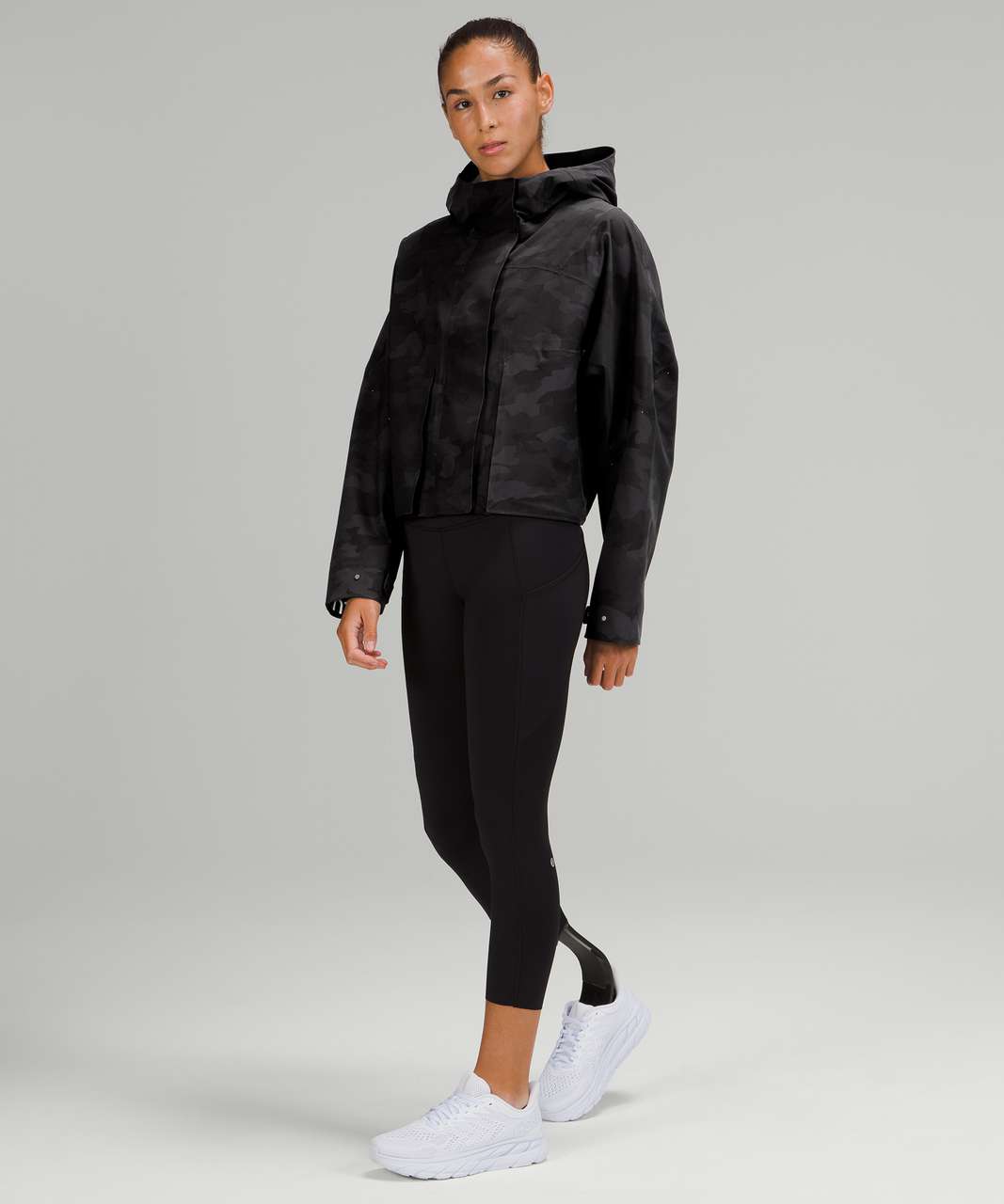 Lululemon Rain Chaser Jacket - Heritage 365 Camo Deep Coal Multi