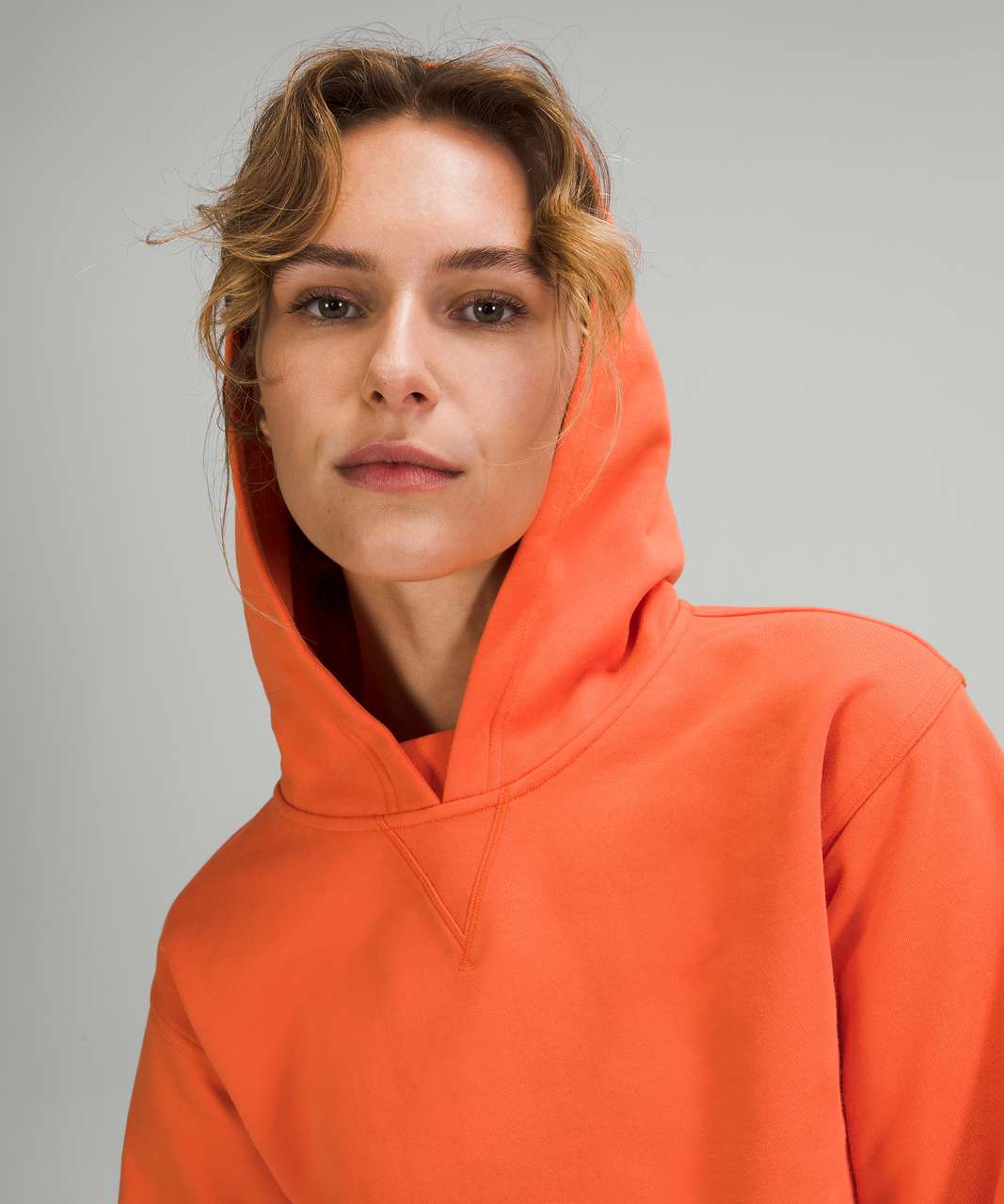 Lululemon Relaxed Cropped Hoodie - Canyon Orange - lulu fanatics