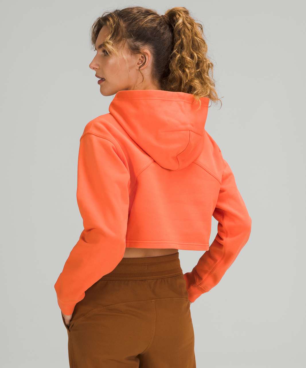 Lululemon All Yours Cropped Hoodie - Warm Coral