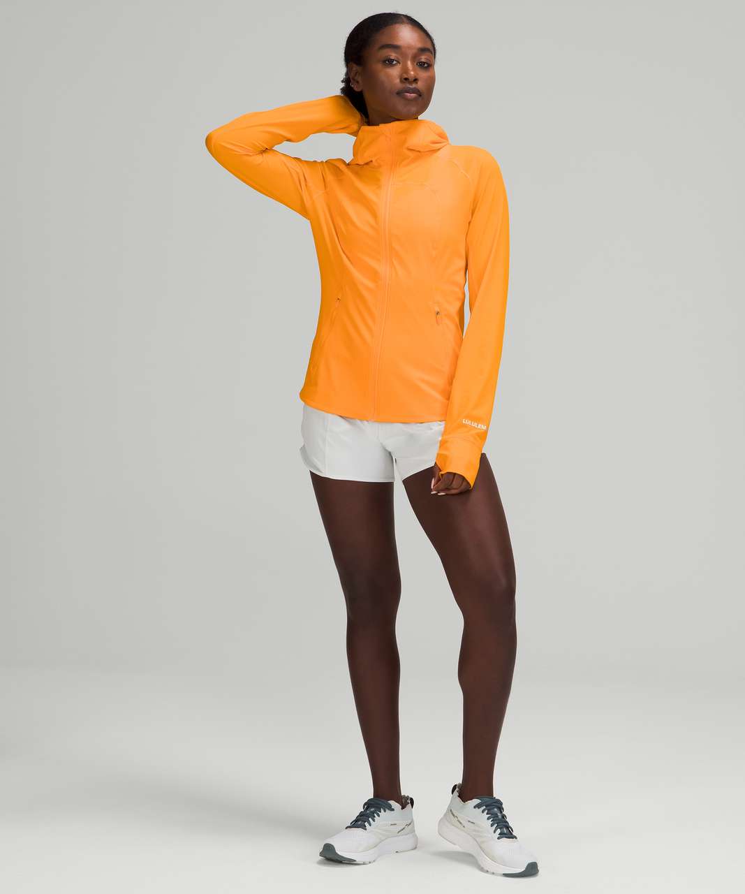 lululemon athletica Mist Over Windbreaker in Orange