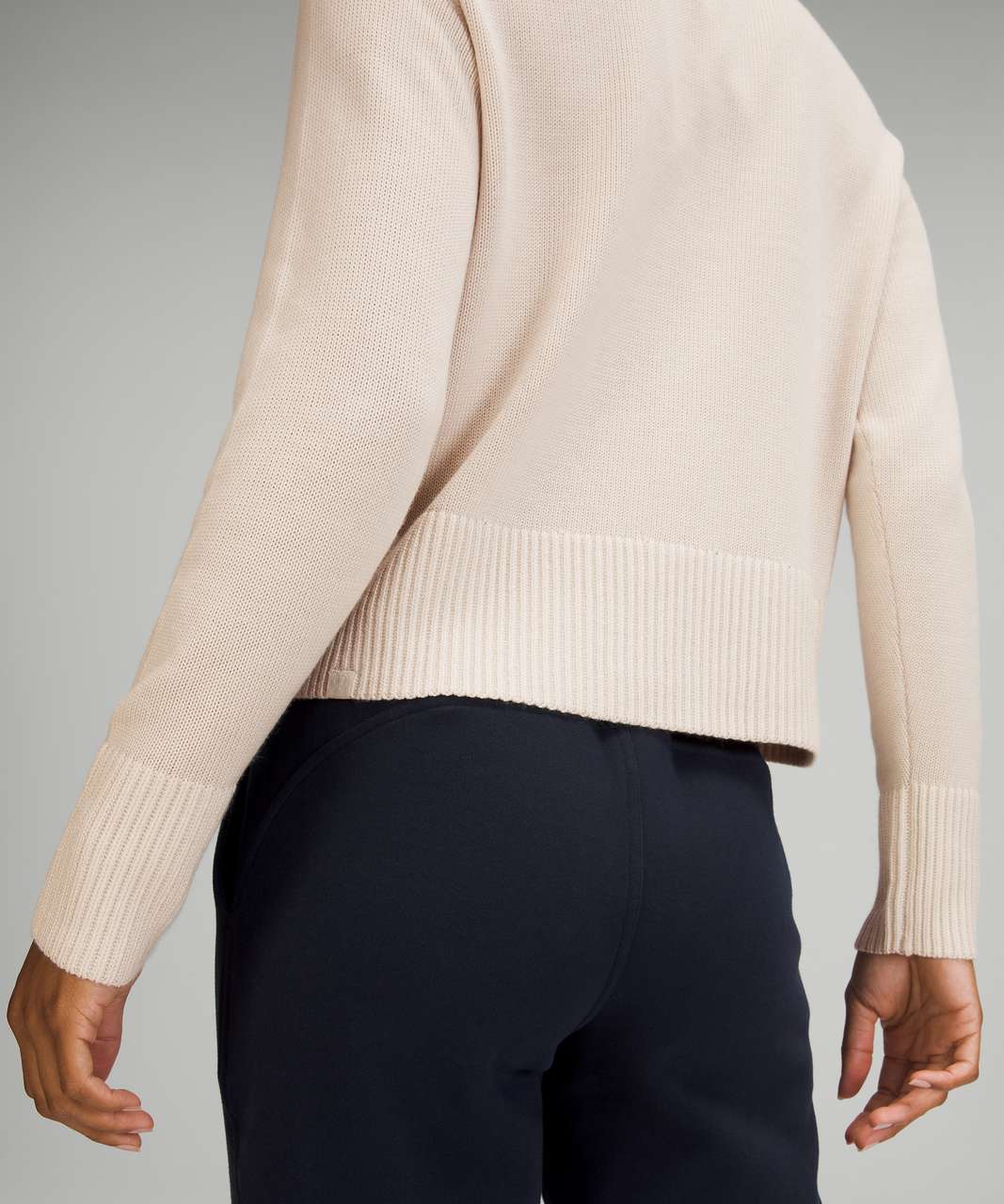 Lululemon Double Knit Sweater Hoodie - White Opal